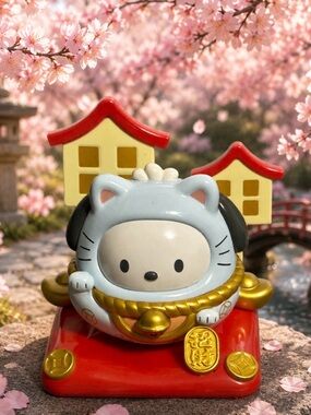 Pochacco Hello Kitty Lucky Cat Tumbler Gorgeous!